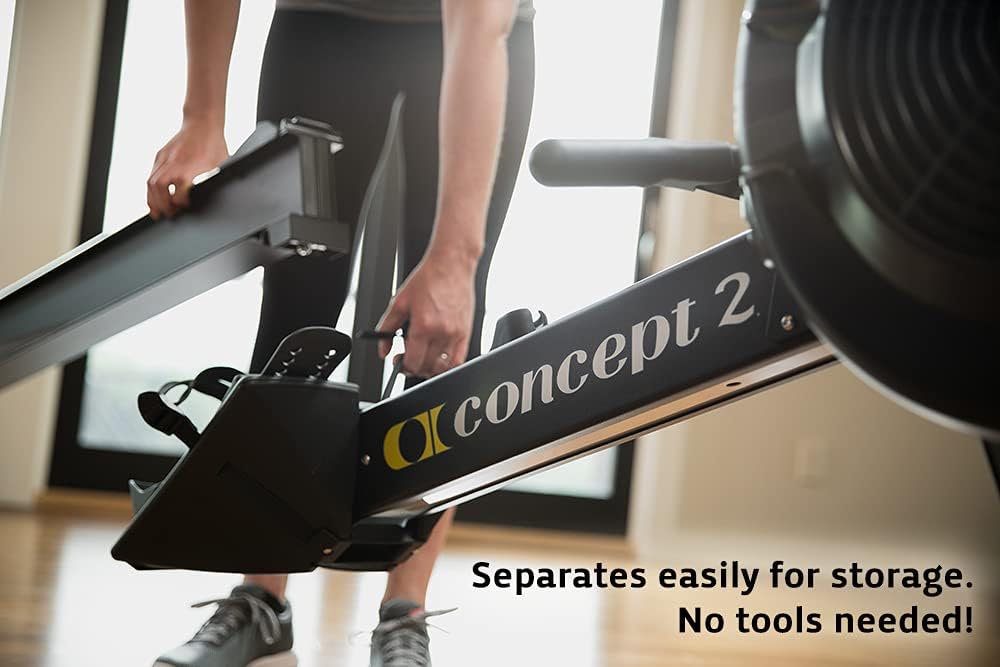 Concept2 RowErg with Standard Legs, Rowing Machine Model D, Black