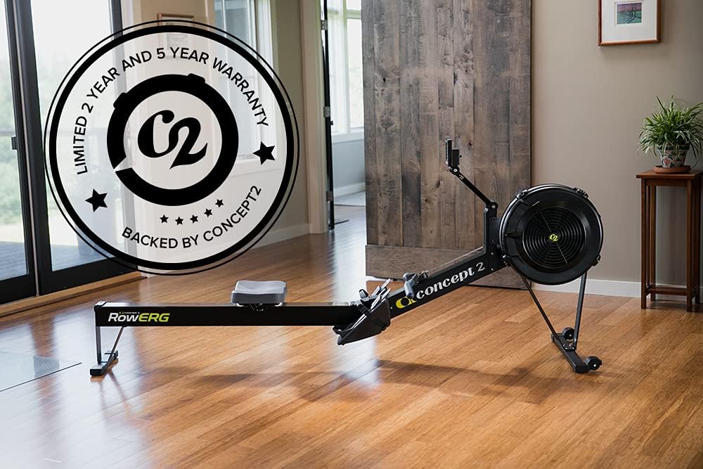 Concept2 RowErg with Standard Legs, Rowing Machine Model D, Black
