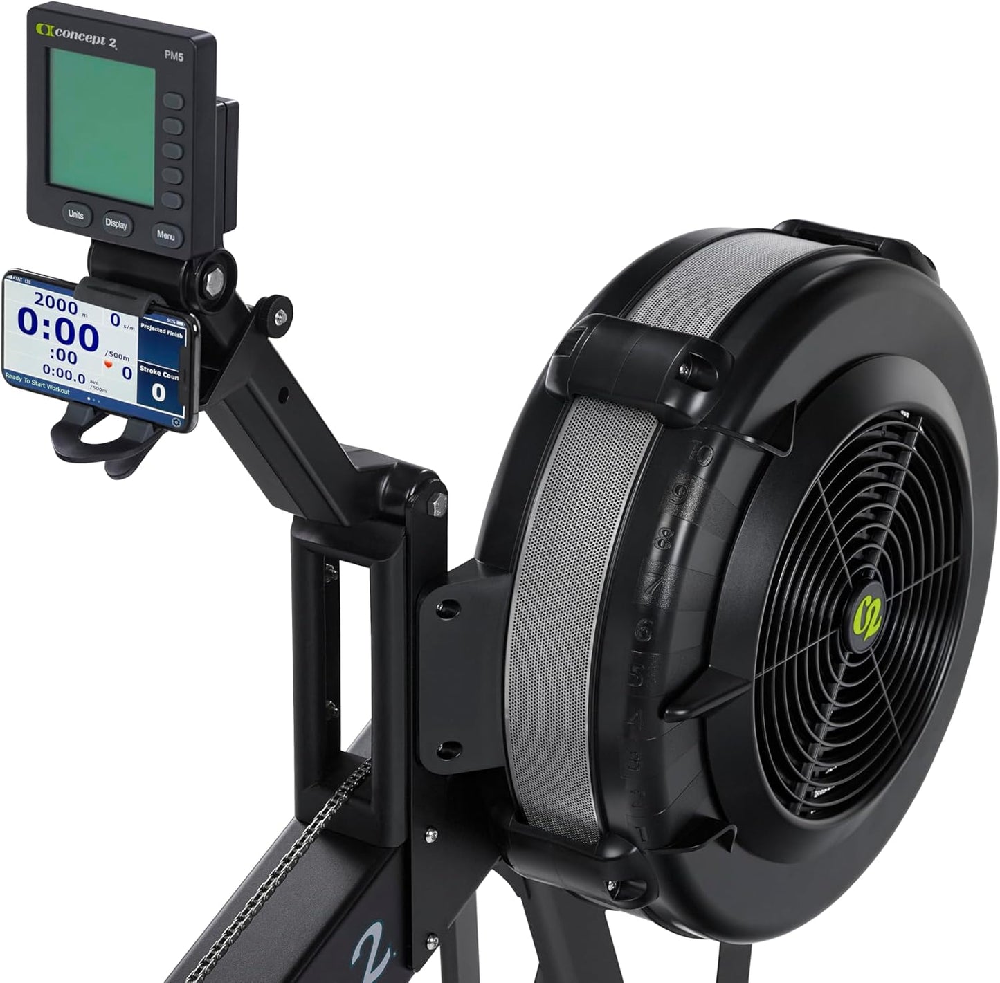 Concept2 RowErg with Standard Legs, Rowing Machine Model D, Black