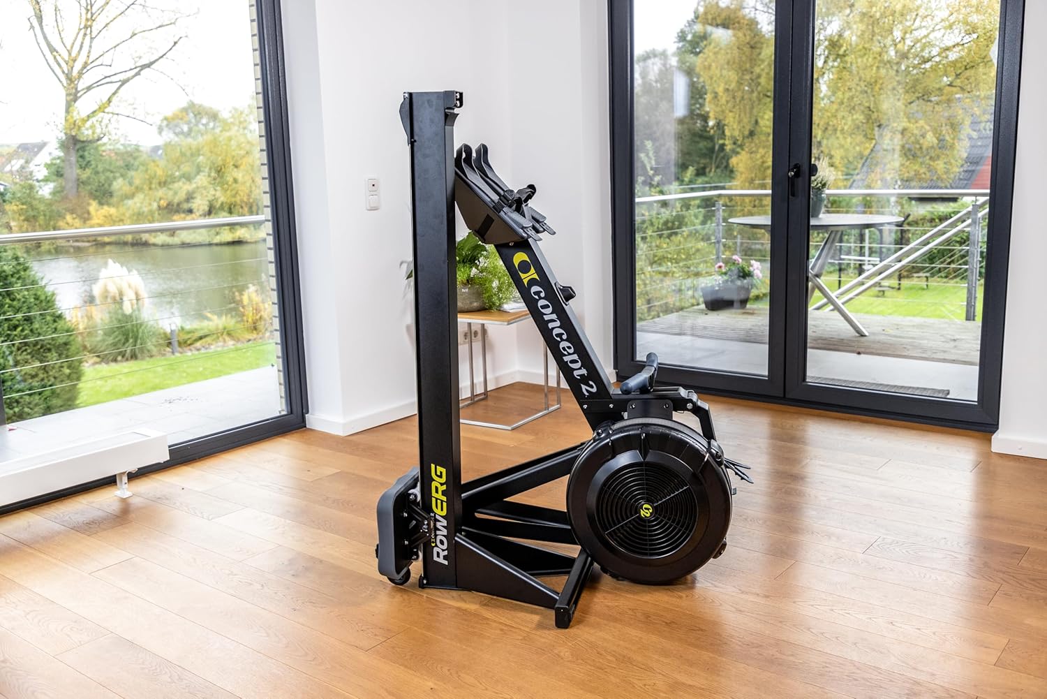 Concept2 RowErg with Standard Legs, Rowing Machine Model D, Black